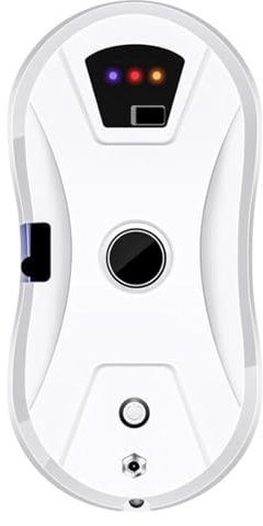 Ultrasonic Window Cleaning Robot, 5600PA Automatic Water Washing Glass, Fully Automatic Intelligent Robot Cleaner, UPS Power Protection, Suitable for Windows, Tiles, Glass Doors (White) White