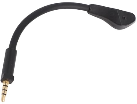 Annadue 3,5 Mm Mikrofon, Ersättning för DeltaS Gaming Headset med Guldpläterad för Brusreducering, Böjbar Bommikrofon för Klar Röst