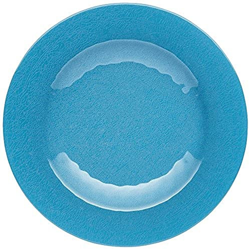 KitchenCraft We Love Summer Ceramic-Style Melamine Side Plate, 22 cm (8.5) - Blue