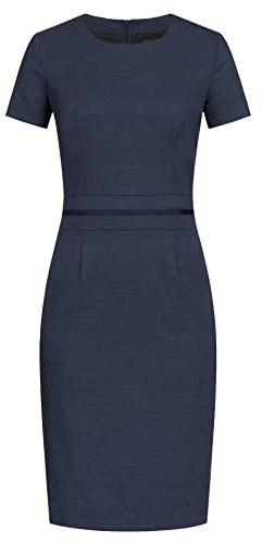 GREIFF Größe 48 Corporate Wear Damen Etuikleid Regular Modern Fit Marine Blau Pinpoint Modell 1064