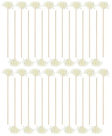 30pcs Diffuser Sticks Artificial Flower Rattan Reed Essential Oil Aroma Diffuser Sticks for Office Home Decor