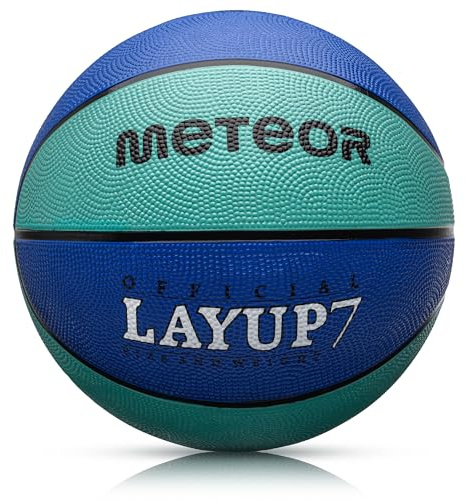 meteor® Layup Mini basketboll för barn, perfekt anpassad till ungdomar, barnhänder från 4–8 år, perfekt basket för träning av mjuk basket med halkfri yta