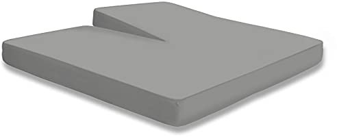 one-home Split Topper Spannbettlaken grau 180x200-200x200 cm Heavy Jersey Baumwolle