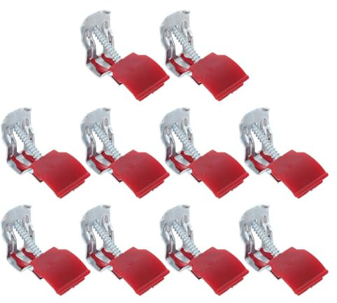 VILLCASE 10pcs Undermount Sink Clips, Manganese Steel Sink Mounting Kit Sink Bracket and Supports, Installation Repair Hardware Clips Fastener Support for Kitchen Bathroom Sinks