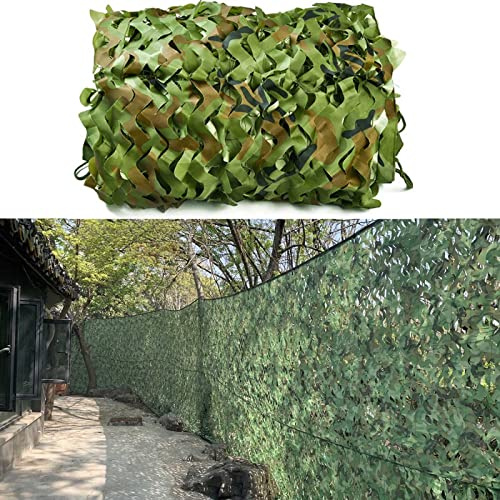 YHBZ Outdoor Camouflage Net,Woodland Camo Net,Military Forest Hunting Shooting Hide Net,Shooting Sunscreen Nets,Double Layer Privacy Protection Fence,Easy to Carry,1x2m(3 * 7ft)