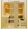 Home Deluxe - Traditionelle Sauna - Omaha - 180 x 150 x 200 cm - für 4 Personen - Fichtenholz, inkl. Saunaofen I Dampfsauna Aufgusssauna