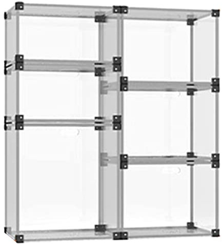 Transparente Acryl-Regale Vitrine Aus Acryl, Stapelbare Sammlerstücke, Staubdichtes Organizer-Ausstellungsregal, Herausnehmbare Würfel-Arbeitsplattenbox For Zuhause, Büro, Spielzeug, Modelle, Autos, A