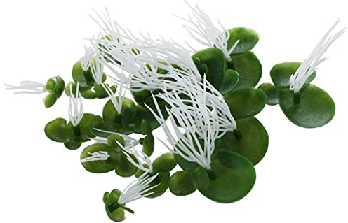 EBVincxmk 18 Stück künstliche schwimmende Gartendekoration Wasser schwimmende Entenwees mit Details für Teichdekoration 3 Größen Blätter schwimmende Blätter für Pools