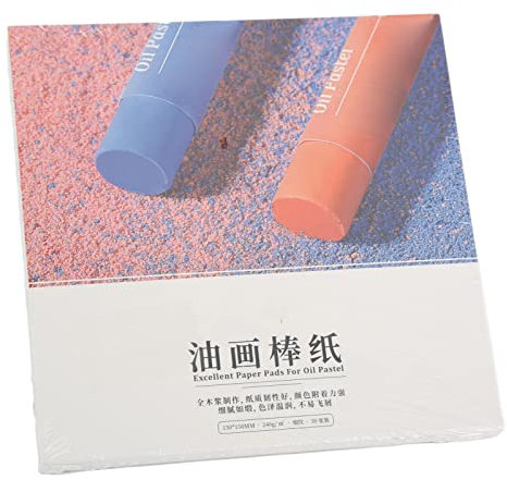 Papel de Pintura Al óleo en Colores Pastel, Fuerte Adhesión de Dureza, Pulpa de Madera Pura, Fácil de Colorear, Cuaderno de Bocetos Brillante Al Tacto, para Dibujar, Pintar y