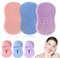 JEYORZY 3 Pezzi Spazzola Pulizia Viso in Silicone, Silicone Spazzola Pulizia Viso, Morbido Viso Pulizia Pennello, Spazzola per la Pulizia Dei Pori Esfoliazione, per Pelle Qualsiasi Tipo(Multicolore)
