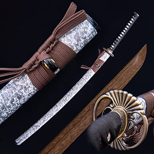 HJHUUA 103cm handgefertigtes Bokken,Samuraischwert aus natürlichem Palisanderholz,Japanisches Katana-Schwert aus Holz für Kendo-Training,Cosplay,Partys,Requisiten,Geschenke und Sammlungen.