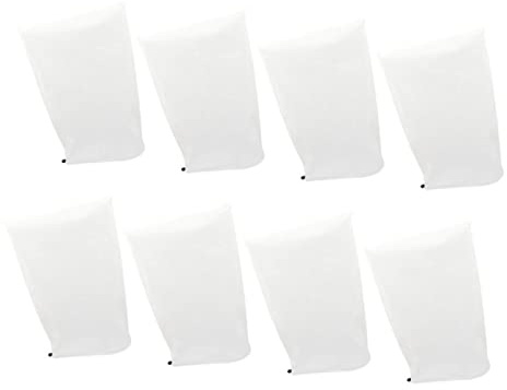 Hemobllo 8 pièces Housse de Protection Plantes Hiver Non Tissé avec Cordon Lot pour Arbustes Rosiers et Petits Arbres Couverture Gel Résistante pour Balcon et Jardin