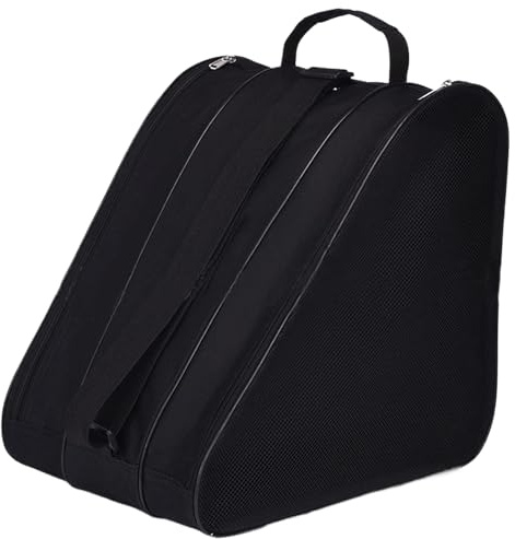 Lawnrden Sac pour Patins à roulettes, Respirant et Robuste, en Tissu Oxford, avec Fermeture éclair en Maille sur 2 côtés, 15, 4x7, 9x15 Pouces |