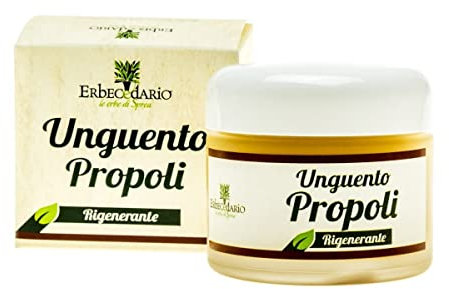 Erbecedario - Unguento Propoli, per pelle secca e screpolata, mani e piedi, adatto anche per bambini, 1 vasetto 30ml