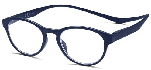 NEW VISION Lesebrille mit Magnetverschluss, Lesebrillen, Bequem Magnetverschluss, Reading Glasses NV3312, Lesebrille Herren 2,5 (Blau, 2.5, x)