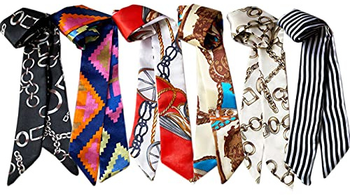 kcctoo 2/6/10Pack Scarf Bags for Women Handbag Scarfs Band Hair Neck Scarves Fashion Gifts