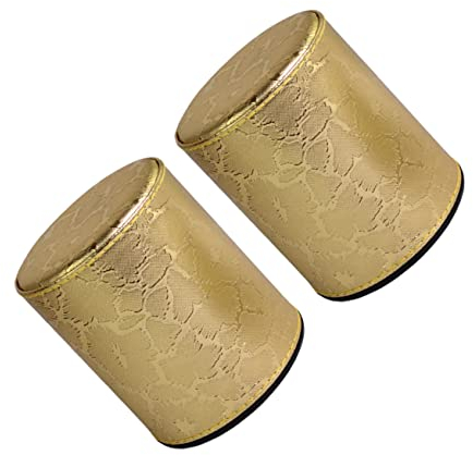 Toyvian Würfelbecher Aus Leder Würfelbox 2 Stück Ktv Lustiges Spielwerkzeug – Schummelwürfel Modisches Würfelspielzeug