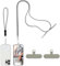 Andibro Handykette Universal für alle Smartphones,Multifunktionale Handy Lanyards mit 2 Patch 2 Stück Umhänge Handy Lanyard und Handgelenkschlaufe Einstellbar Abnehmbar