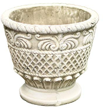 Vasi in ceramica con design in rilievo per giardino esterno e decorazione della casa 20,6/29,9 cm, ideali per piante su tavolini da caffè e scrivanie da ufficio