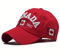 Canada Unisex Baseball Cap - 100% Baumwolle - Ahornblatt bestickt - verstellbar - Sport und Freizeit Cap für Damen und Herren, rot, 56