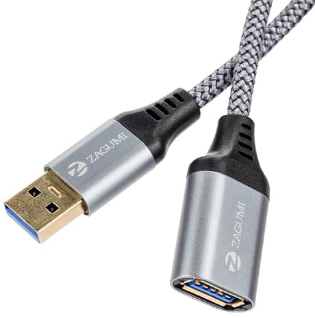 Generico Prolunga Usb Maschio Femmina 3.0 da 1 Metro Alta Velocità e Resistente, compatibilità Universale