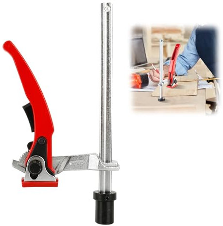 Abrazadera de palanca de 20 mm para mesas multifuncionales, elemento de sujeción, cierre rápido con capacidad de 160 mm y profundidad de garganta de 60 mm, prensa de liberación rápida ajustable