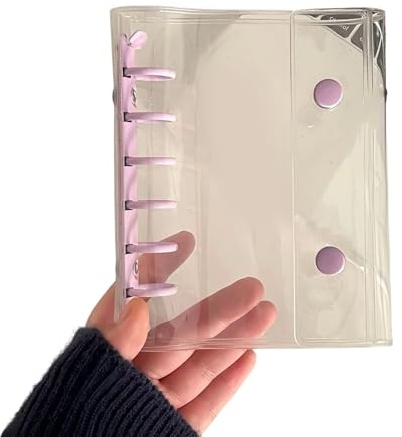 Coperture per raccoglitori in PVC a 6 anelli, impermeabili, con 6 fori, per album fotografici, per quaderni ricaricabili e ricaricabili