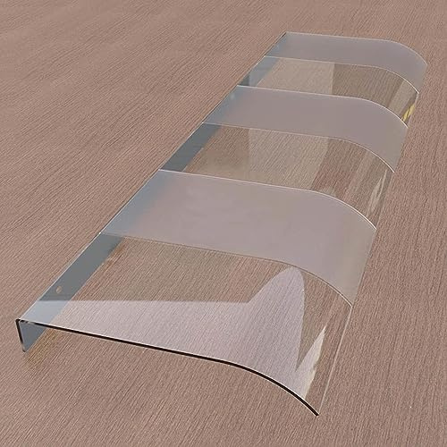 UV-resistent dörrtak markis 40 x 40 cm/50 x 60 cm/50 x 90 cm väderdekoration för entré/terrass, polykarbonat, fönsterskärm 50 x 270 cm R och snösköld