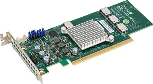 Supermicro AOC-SLG3-4E4T Quad-Port Gen-3 Interner NVMe-Host-Bus-Adapter, 12,8 GB/s