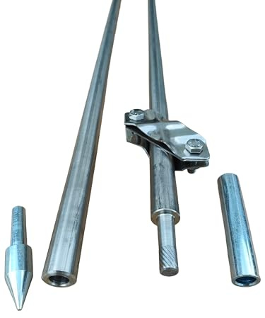 Tiefenerder Erder Erdung Staberder Ø18mm V4A Set 1,5m Zusammensetzung