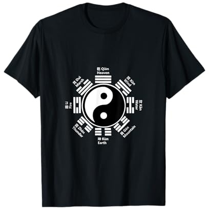 Ying Yang Cinese Tai Chi Yin Regalo Feng Shui Bagua Kung Fu Maglietta