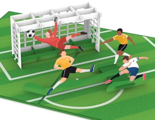 papercrush® Carte pop-up football - Carte d'anniversaire 3D ou bon pour les fans de football, Carte Fête des Pères pour papa, Carte cadeau amusante pour l'anniversaire des enfants (filles et garçons)