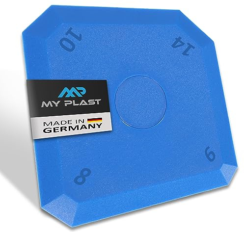 My Plast Fugen-Glätter – professioneller Fugen-Spachtel für Silikon, Silikonfugen und Acrylfugen, Abzieher für perfekte Fugen, Fugenglätter (Glätter Nr. 1 blau - 10 Stück)