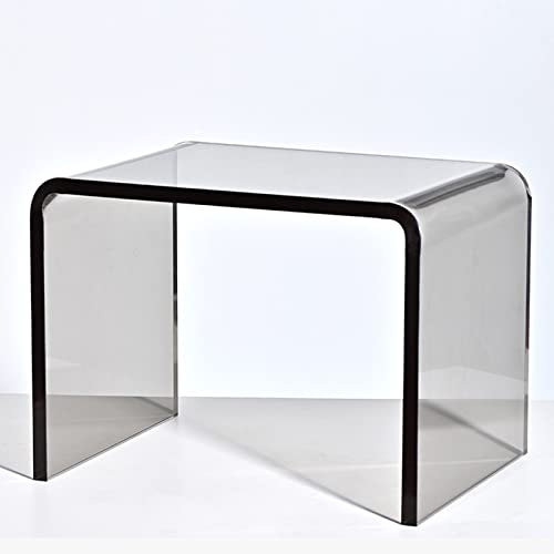 JTBDWOSK Hochwertiger Acryl-Glas Beistelltisch/Nachttisch, transparent,Acryl-Glas-Stärke 8 mm,35CM