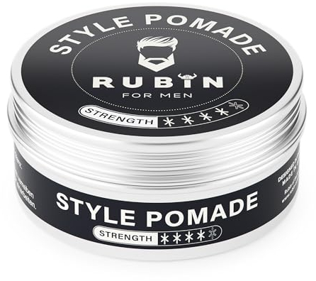 Pomada de peinado Rubin for Men 180 ml - Para Hombre - Una solución de peinado del cabello que realza el brillo y no contiene parabenos - Pomada para el pelo para hombres