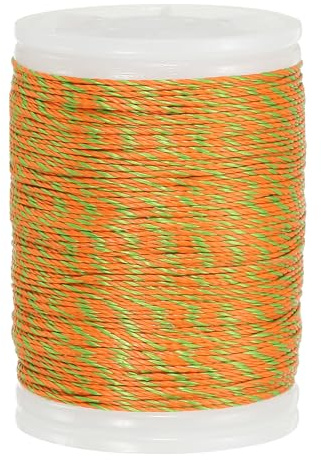 sourcing map Archery Recurve Bow String Serving Thread 120 Yard / 110 m Nylon Bowstring for Recurve Bow Compound Tying Sight Nock Point (Orange/Green)