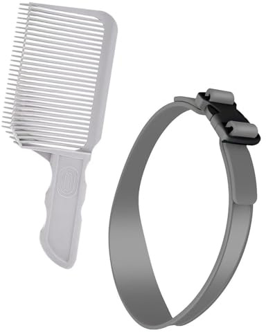 BARRU 2Pcs Pettine per Taglio Capelli Set da Barbiere, Pettine da Uomo Parrucchiere Aiuto Professionale per AgliareCapelli per Uomo Salone di Casa,Styling Della Barba,ideale per tagli di capelli