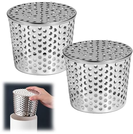 2 Piezas De Rejilla Desague Terraza Acero Inoxidable Plateado Tapa Desague Terraza110-90 mm Adecuado Para Bajantes Y Canaletas Mantenga Su Patio Limpio Y Ordenado