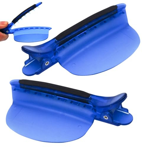 Mollettone Capelli Isolanti - 2pz Clip Separazione Rapida | Fermagli Acconciatura Rilascio Veloce per Extension, Tinte & Colpi di Sole