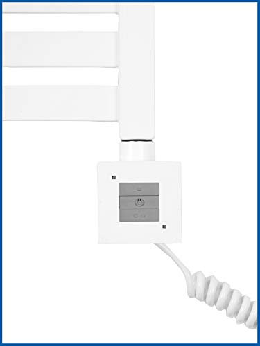 Värmestång, värmepatron, värmeelement med manuell styrning för badvärmare KTX 1 vit spiralkabel med kontakt 300 Watt Weiß
