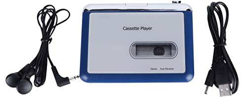 Lecteur De Cassettes Portable, Lecteur Magnétophone Inversé Automatique avec Sortie Bluetooth pour Casque vers Haut-Parleur pour Conférences, Séminaires