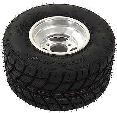 10x4,50-5 Däck med Nav, Explosionssäker, Slitstark Hjuldäck, Robust Struktur, Go Kart Wheels Däck för Go Kart, Lantbruksfordon