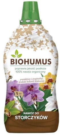 Biohumus Orchideendünger für Orchideen und blühende Pflanzen 1l