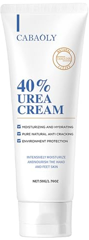 Harnstoffcreme 40 Prozent, Harnstoff Fuß- und Handcreme für trockene, rissige Haut, 40 Prozent Harnstofflotion für Füße mit maximaler Stärke 50 Gramm