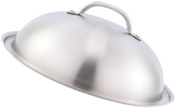 MagiDeal Coperchio per pentole, Coperchio per Cottura a Vapore, 12,6'' in Acciaio Inox, Coperchio per Cottura a Vapore per Formaggio, per Hamburger, Barbecue,