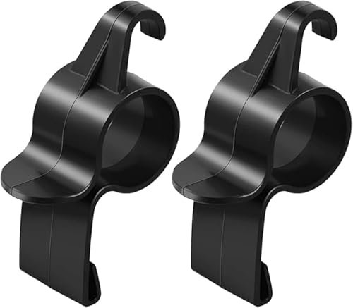 Yjemle 2 Pcs Car Umbrella Holder,Trunk Hooks Hanger Holder Clip,Universal Headrest Organizer Clip Portable Umbrella Trunk Back Car Purse Stand Bags Holder, Multifunctional Car Back Seat Hanging Hooks