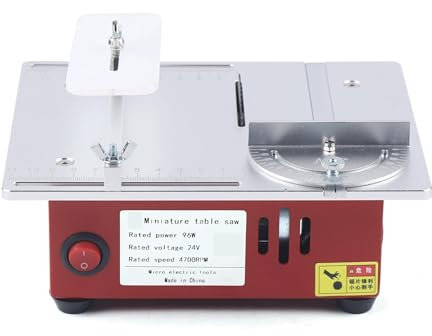 Mini sierra de mesa deslizante con hoja circular for carpintería, bricolaje, manualidades, corte, sierra de banco Herramienta de corte de precisión para manualidade