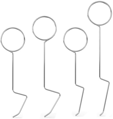 GJKLO Set profesional de ganzúas - [4 Piezas] - Ganzuas Cerrajeria Profesional - Ganzua Lockpicking - Kit cerrajero para abrir puertas - Herramienta - Accesorios cerraduras - Lockpick（B）