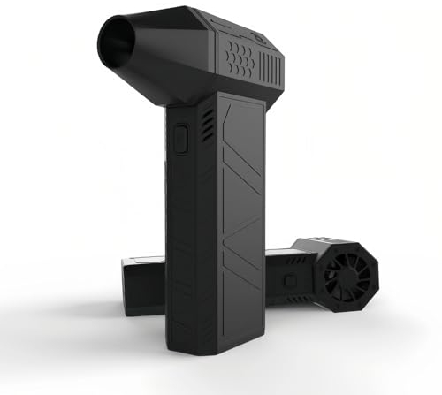 Cuifati Elektrische Staubgebläse Druckluftspray, 3-Gang 130.000 U/min, Superstarker Compressed Air Duster mit 6000mAh Tragbar Turbo Fan für PC Reinigungsset, Tastatur,Auto,Schnee entfernen