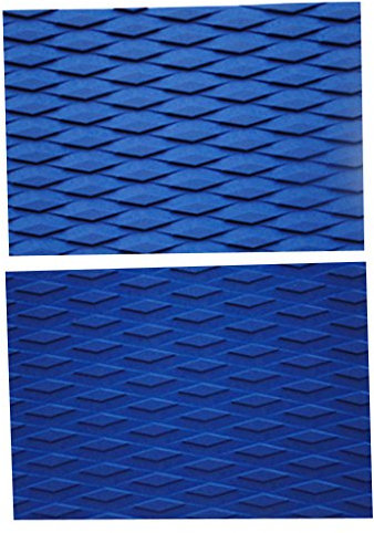 Aymzbd 2 Stück Eva Surfboard Shortbaord Skimboard Traction Pad Deck Grip Cushion Sheet, Blau